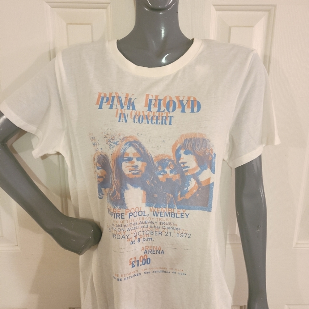 Pink Floyd T-shirt Grayson Threads Black Label Junior Sz L NWT - Picture 3 of 6